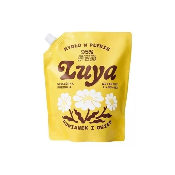 YOPE Luya Witaminowe Mydło w płynie - Rumianek i Owies 800 ml - zapas