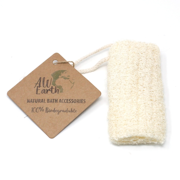 Luffa na Sznurku Naturalna Gąbka do Kąpieli, 12.5cm