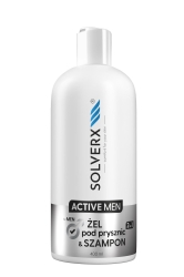 SOLVERX Active Men Żel pod prysznic i Szampon 2w1, 400 ml