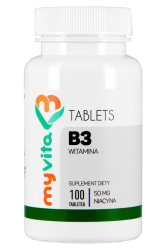 Vitamin B3 (Niacin), Tablets 50mg, Myvita