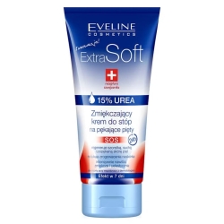 EVELINE Extra Soft Смягчающий крем для ног при трещинах на пятках - 15% мочевина, 100 мл