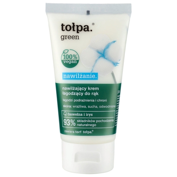 TOŁPA Green Nawilżający krem łagodzący do rąk 75 ml