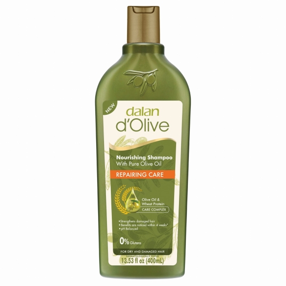 Szampon do włosów nawilżająco - regenerujący DALAN d`Olive, 400 ml