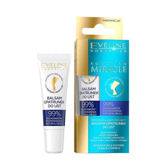 Eveline Egyptian Miracle Regenerative-soothing lip balm, 12ml