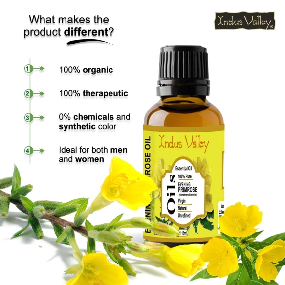 Naturalny Olejek Eteryczny z Wiesiołka, Indus Valley, 15ml