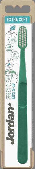 Jordan Green Clean Szczoteczka do zębów dla dzieci 5-10 lat - extra soft (mix kolorów) 1szt