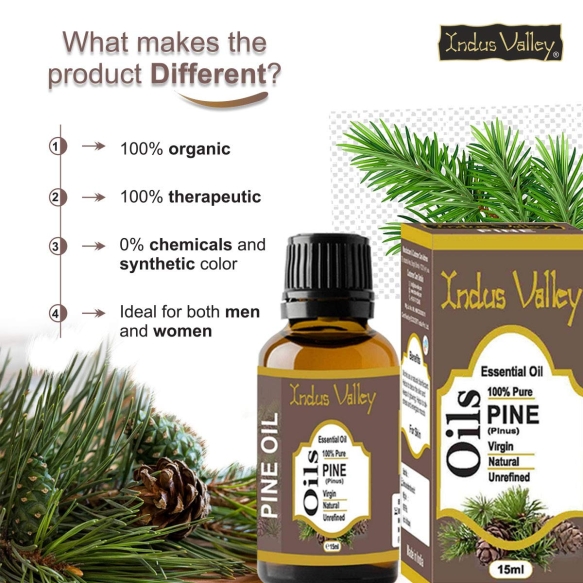 Naturalny Olejek Eteryczny Sosnowy, Indus Valley, 15ml