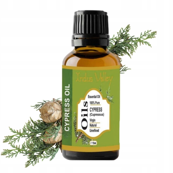 Naturalny Olejek Eteryczny Cyprysowy, Indus Valley, 15ml