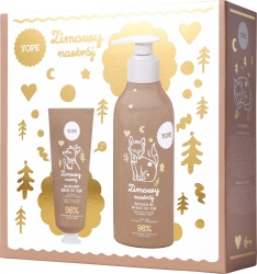 YOPE Zimowy Nastrój Zestaw prezentowy Krem do rąk 50 ml + Mydło do rąk 300 ml