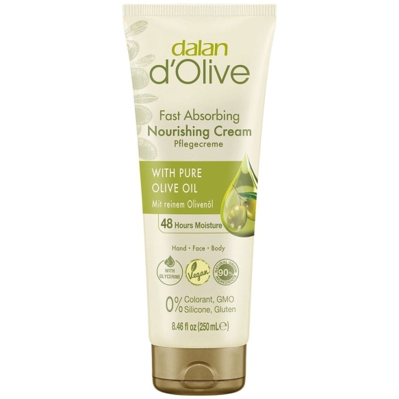 DALAN d'Olive Krem odżywczy do rąk twarzy i ciała, 250 ml