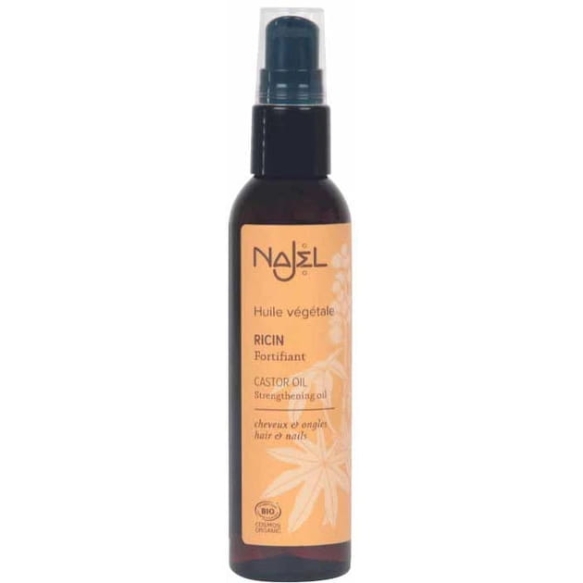 Olej Rycynowy Wzmacniający Skórę, Włosy i Paznokcie, Cosmos Organic, Najel, 80ml