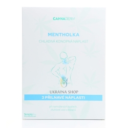Охлаждающие пластыри Mentholka, Cannaderm, 3шт