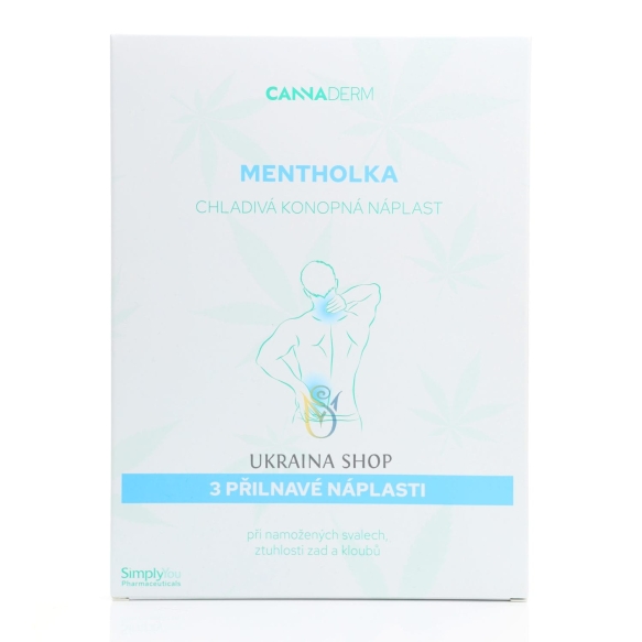 Plastry chłodzące Mentholka, Cannaderm, 3 szt.