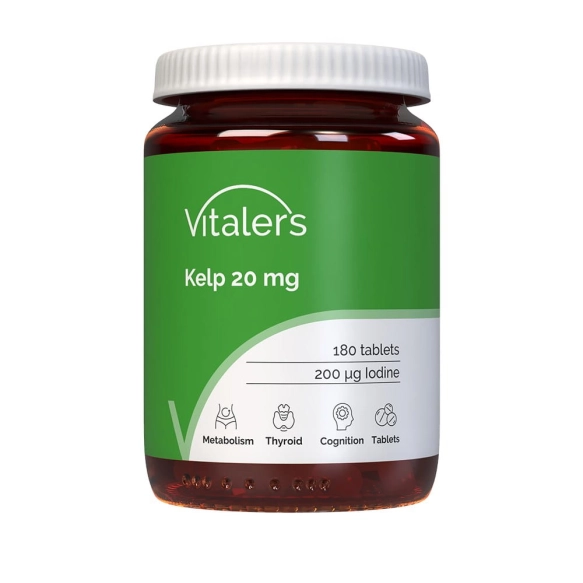 Kelp (Listownica japońska) 20 mg Vitaler’s, 180 tabletek