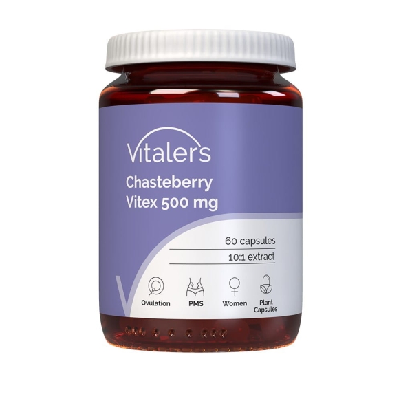 Chasteberry Vitex (Niepokalanek pospolity) 500 mg Vitaler’s, 60 kapsułek