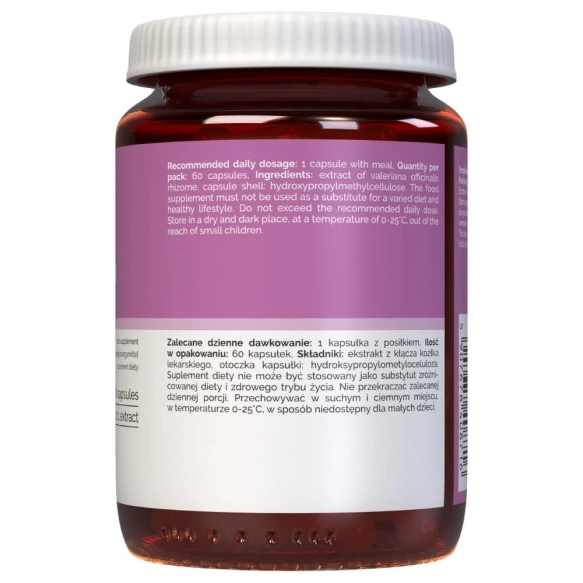 Waleriana (Kozłek lekarski) 500 mg, Vitaler’s, 60 kapsułek