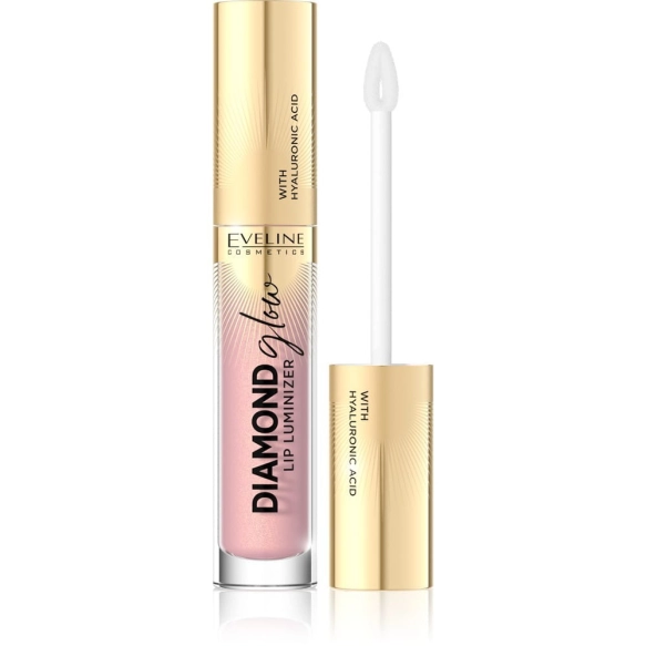 EVELINE Diamond Glow Lip Luminizer Błyszczyk do ust z kwasem hialuronowym nr 03 4.5 ml