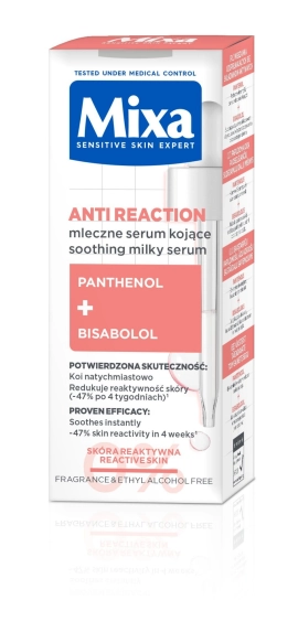 MIXA Anti Reaction Mleczne Serum kojące do skóry reaktywnej 30 ml