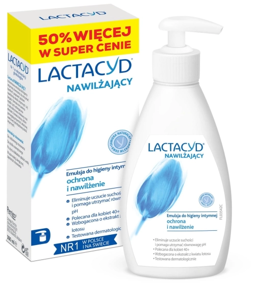 LACTACYD Nawilżajacy emulsja do higieny int. 300ml