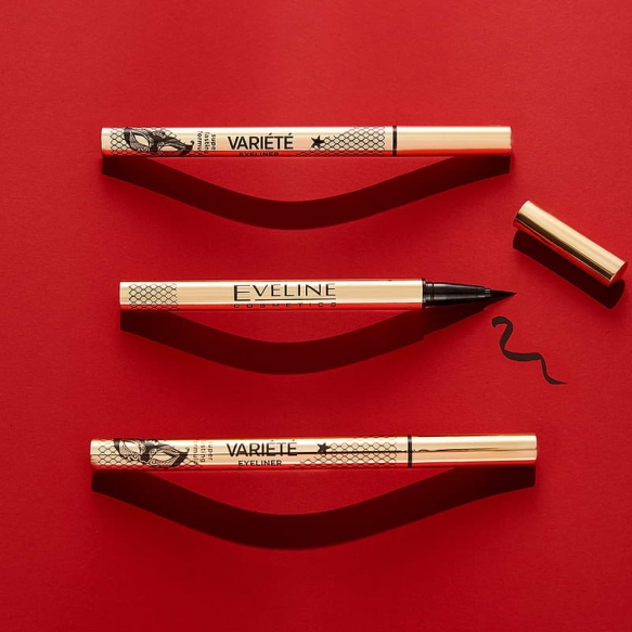 EVELINE Eyeliner wodoodporny w pisaku Variete - czarny
