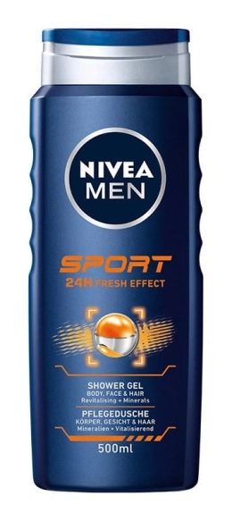 NIVEA MEN Żel pod prysznic Sport 24H Fresh Effect 500 ml