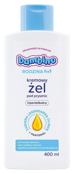 BAMBINO Rodzina Kremowy żel pod prysznic hiperdelikatny 400 ml