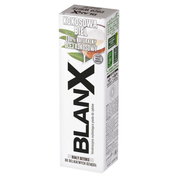 BLANX Pasta do zębów wybielająca Kokosowa Biel 75 ml