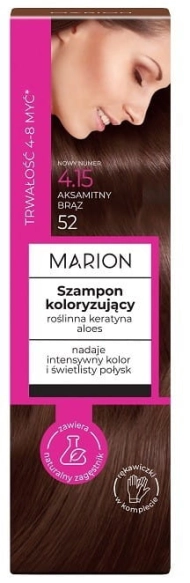 MARION Szampon koloryzujący 4-8 myć nr 4.15 Aksamitny Brąz 100 ml