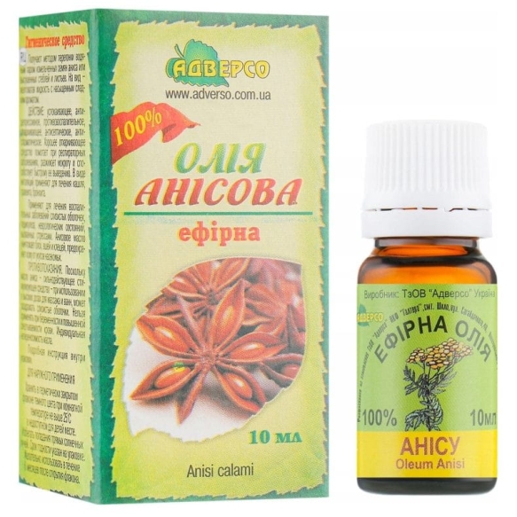 Anise Essential Oil, Adverso, 100% Natural, 10 ml