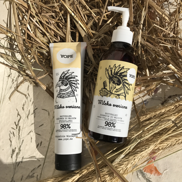 Mleko Owsiane Naturalna Odżywka do Włosów, Yope, 170 ml