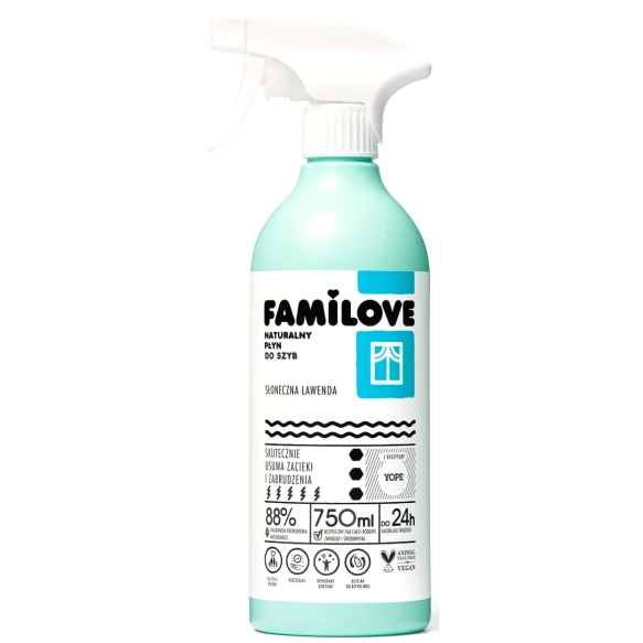 YOPE Familove Naturalny Płyn do szyb - Słoneczna Lawenda 750 ml