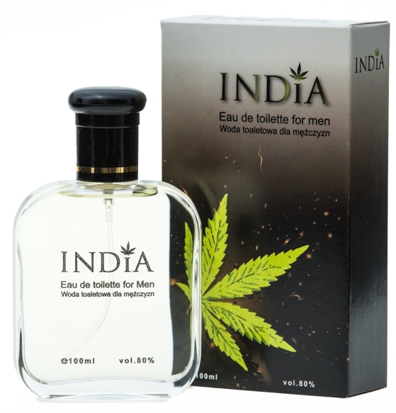 Woda Toaletowa Męska z Nutą Konopi, India Cosmetics 100 ml