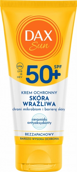 DAX Sun Krem ochronny do twarzy dla skóry wrażliwej SPF 50+ Ceramidy 50 ml