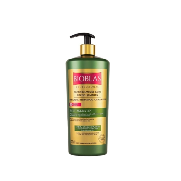 BIOBLAS Professional Szampon do włosów z fitokeratyną - regenerujący 1000 ml