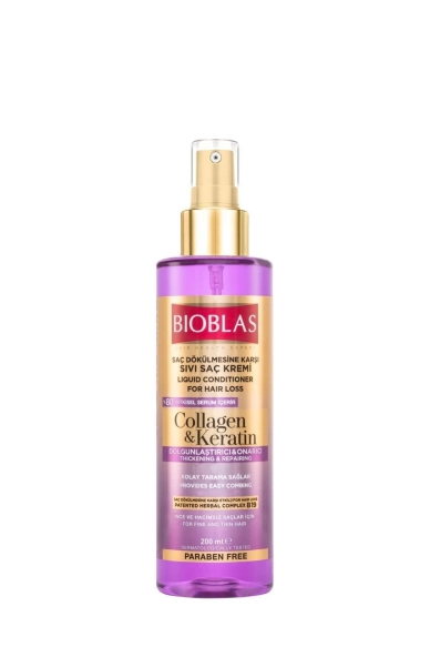 BIOBLAS Collagen&Keratin Odżywka do włosów w płynie 200 ml