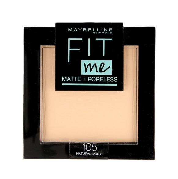 Maybelline Fit Me! Puder kompaktowy Matte+Poreless nr 105 Natural Ivory  9g
