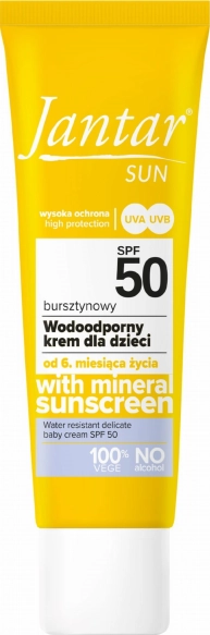 FARMONA Jantar Sun Bursztynowy wodoodporny krem dla dzieci (od 6 msc) SPF 50
