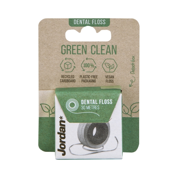 Jordan Green Clean Nić dentystyczna w rolce 1szt-30m