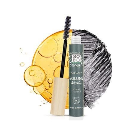 Tusz do Rzęs Zwiększająca Objętość, Mascara Absolute Volume Black, SO'BiO étic