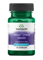 Albion Chelat Miedzi, 2mg, Swanson, 60 kapsułek