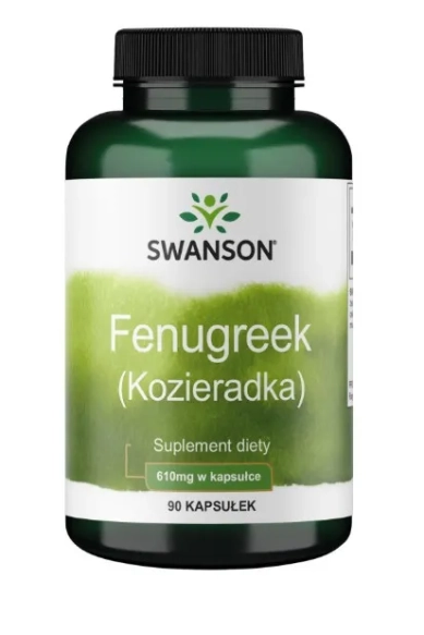 Fenugreek (Kozieradka), 610mg Swanson, 90 kapsułek