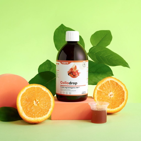 Colladrop Forte, Kolagen Morski 10000 mg, Aura Herbals, 500ml