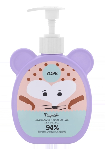 YOPE Naturalne Mydło do rąk dla dzieci - NAGIETEK  400ml