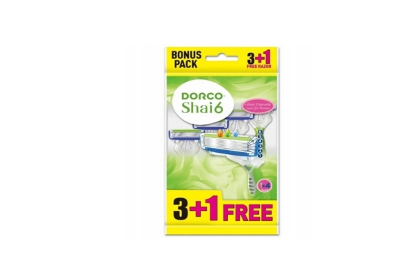 DORCO Shai 6 Maszynka do golenia jednorazowa damska 6 ostrzy 1 op. - 4 szt.