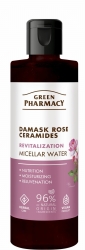 GREEN PHARMACY Róża Damasceńska + Ceramidy Rewitalizująca Woda micelarna do demakijażu twarzy 200 ml