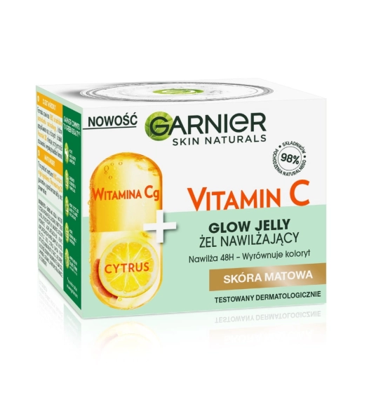 GARNIER Skin Naturals Vitamin C Żel nawilżający Witamina Cg + Cytrus - do skóry matowej 50 ml