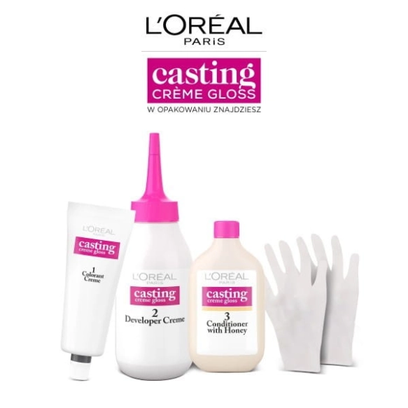 LOREAL Casting Creme Gloss Krem koloryzujący nr 1021  Perłowy Jasny Blond