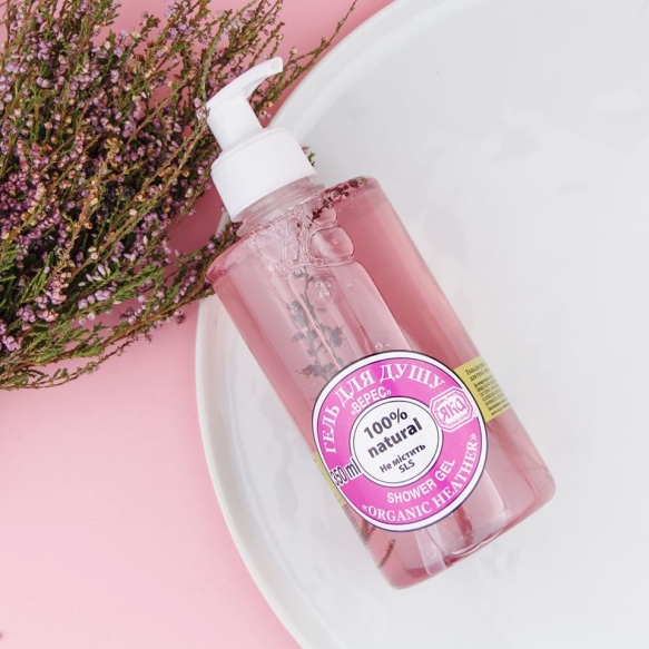 Heather Shower Gel, 100% Natural, Yaka, 350 ml