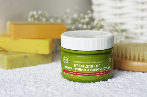 Krem do Stóp Przeciw Pęknięciom z Żywokostem, 100% Naturalny