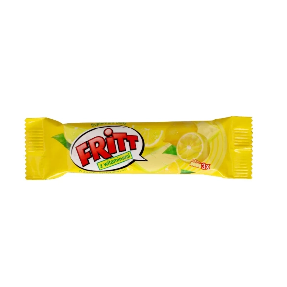 Cukierki Fritt, Witaminowa guma rozpuszczalna z witaminą C o smaku cytrynowym, 35 g